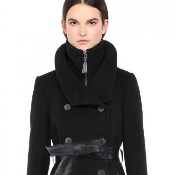 *Sold* Mackage Belted Wool Blend Coat - Picture 2 of 11